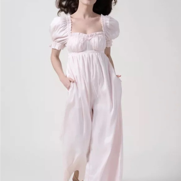 Pink Ruffle Jumpsuit - Picture 1 of 4